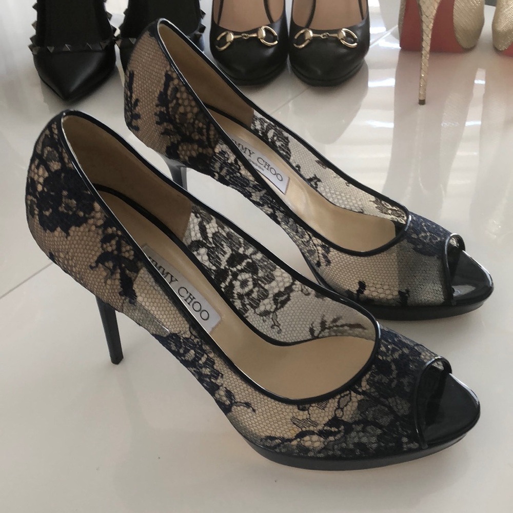 Jimmy Choo heels.